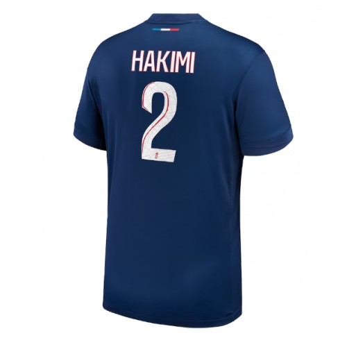 Moški Nogometni dresi Paris Saint-Germain Achraf Hakimi #2 Domači 2024-25 Kratek Rokav